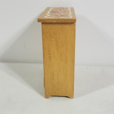 Wooden Dollhouse Furniture Piece Cottage Core Painted 3.75" - Thumbnail 4
