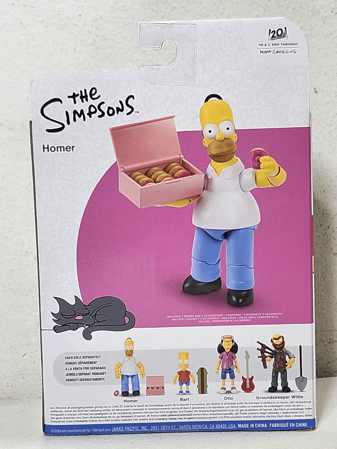 The Simpsons Homer w Dozen Donuts 5" Figure Toy 2024 Jakks Pacific NEW - Thumbnail 3