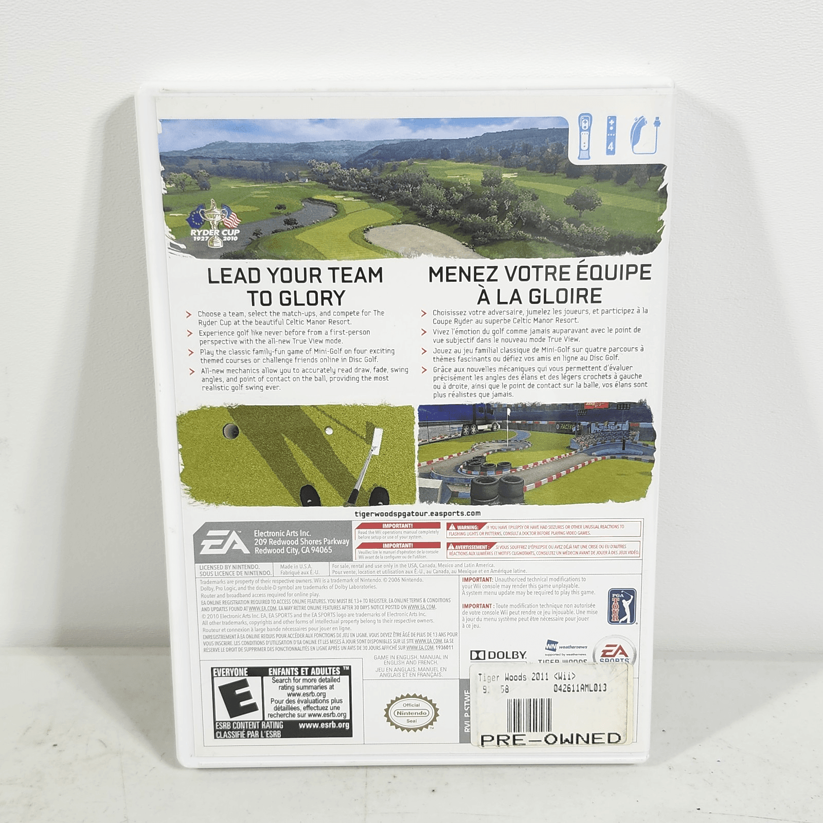 Tiger Woods PGA Tour 11 Nintendo Wii Video Game - Thumbnail 3