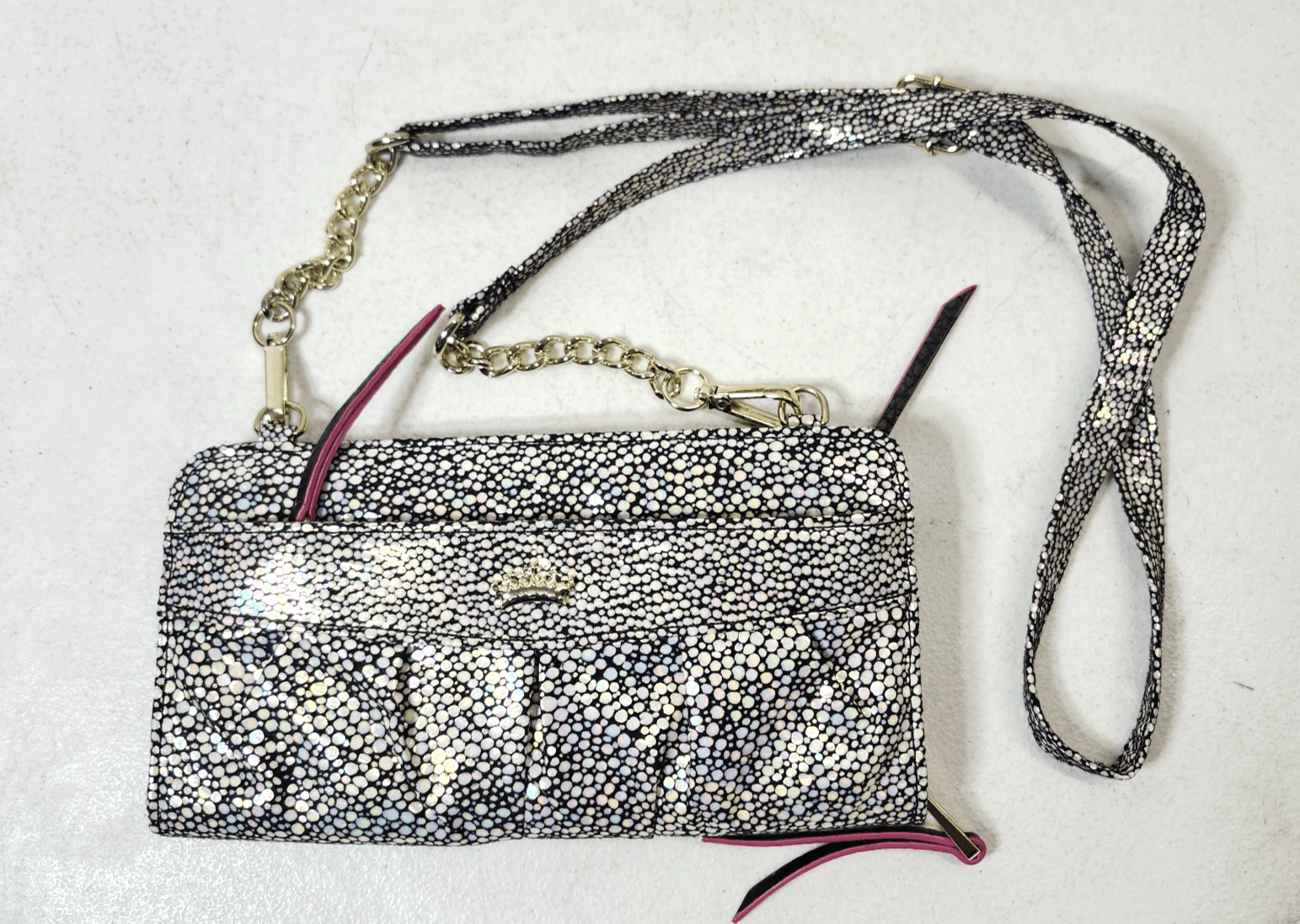 Juicy Women's Wallet Bag With Removable Shoulder Strap Shiny Colorful