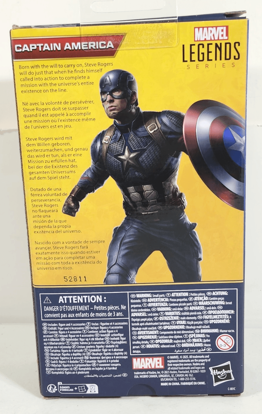Marvel Legends Captain America Action Figure Toy With Shield Hasbro NEW - Thumbnail 6