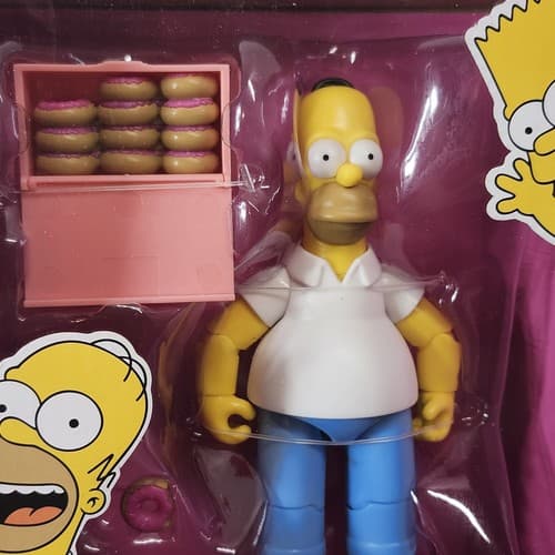 The Simpsons Homer w Dozen Donuts 5" Figure Toy 2024 Jakks Pacific NEW - Thumbnail 2