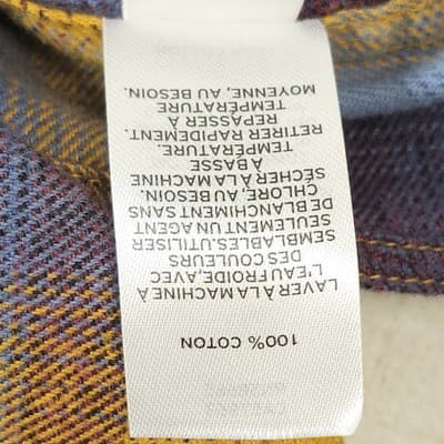 Treasure & Bond Men's Plaid Flannel Trim Fit Shirt Soft Size Small - Thumbnail 8