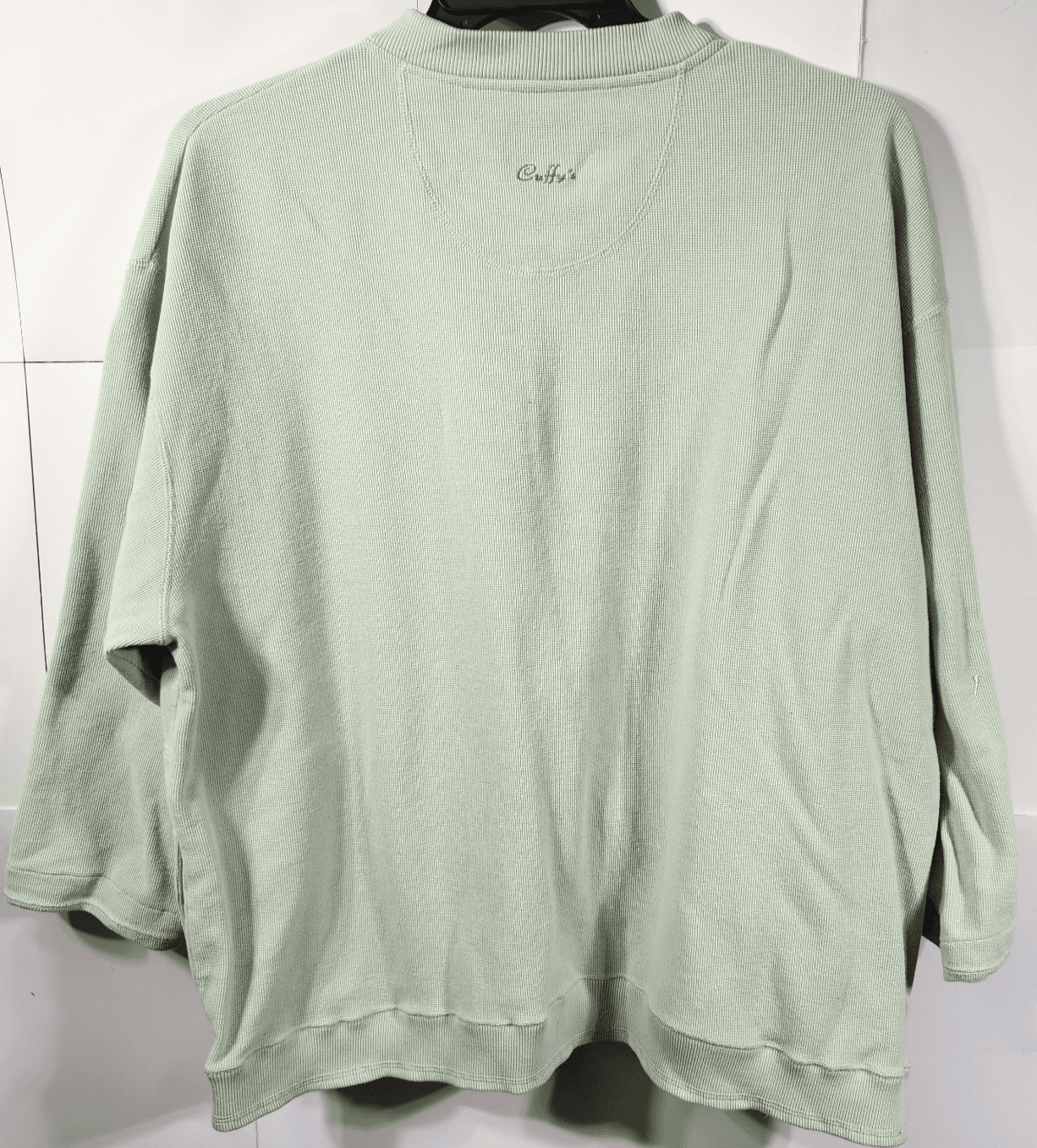 Cuffy's of Cape Cod Sweater Women's Size XL Green Button Up Embroidered - Thumbnail 6