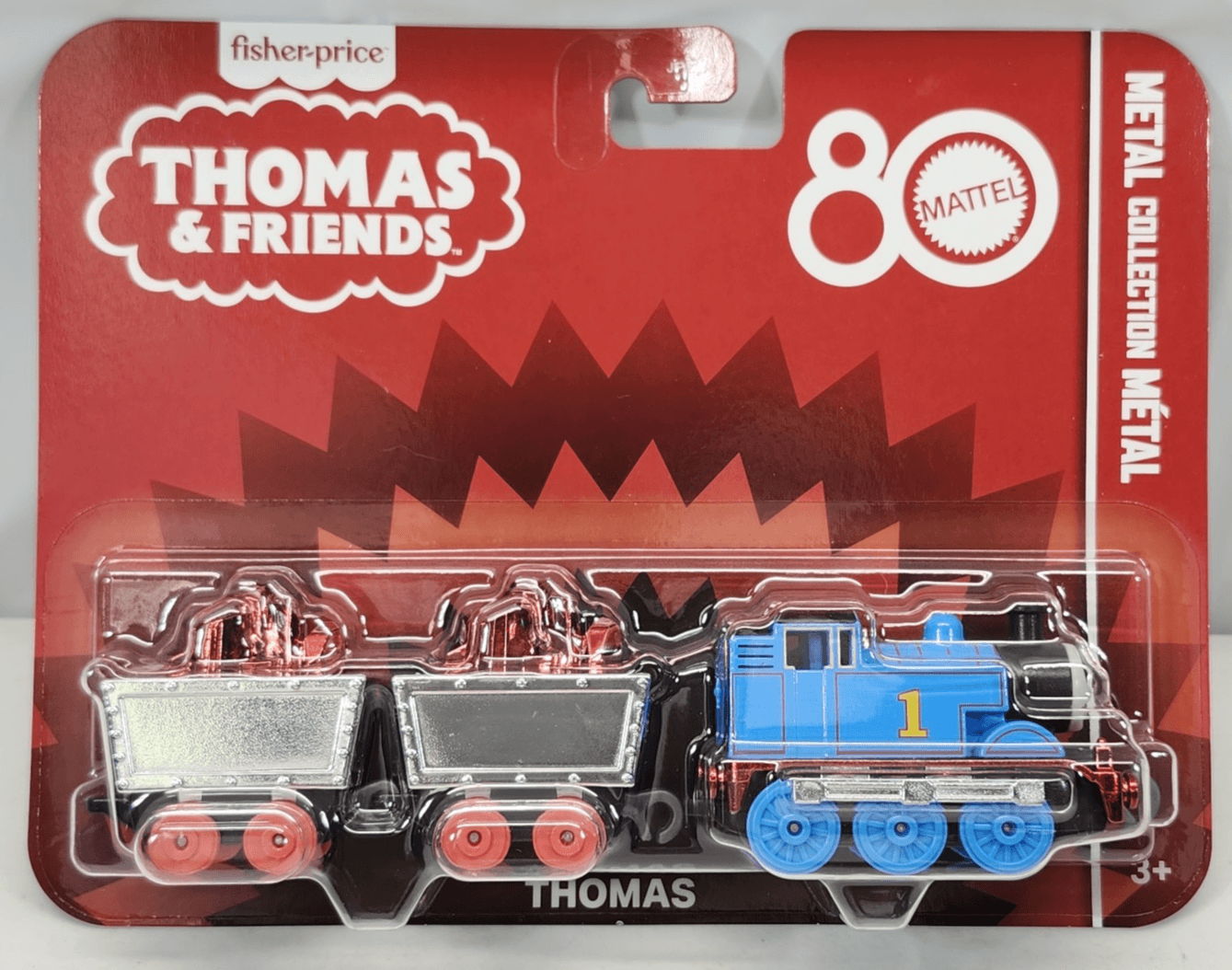 Mattel Thomas & Friends Metal Thomas 80th Anniversary Toy Train NEW - Thumbnail 2