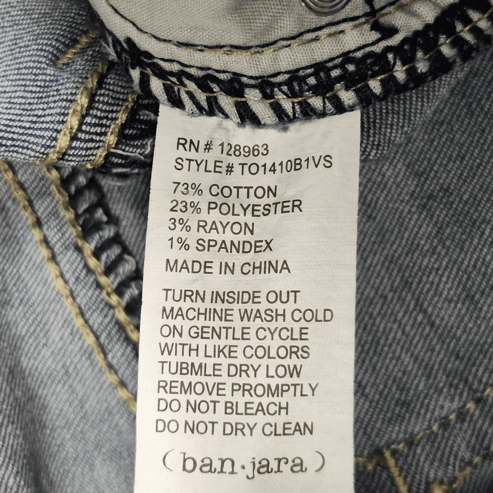 BanJarA Jeans Women 0 Light Wash Embroidered Skinny Bohemian Artsy - Thumbnail 8