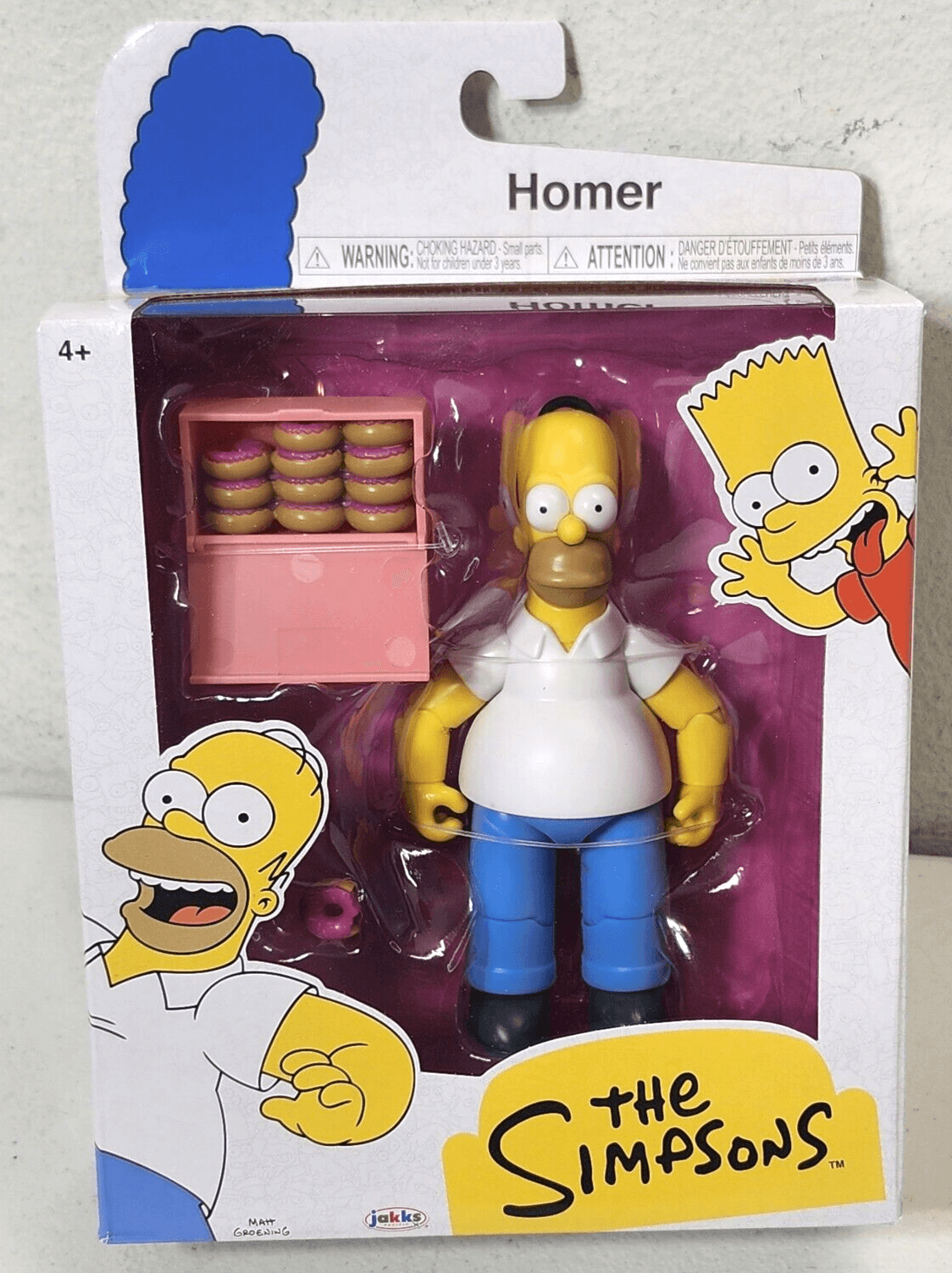 The Simpsons Homer w Dozen Donuts 5" Figure Toy 2024 Jakks Pacific NEW