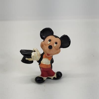 Vintage Disney Mickey Mouse PVC Toy Figure Wearing Tuxedo - Thumbnail 4