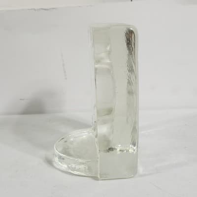 Clear Glass Rectangular Paperweight With 3D Santa Design - Thumbnail 5