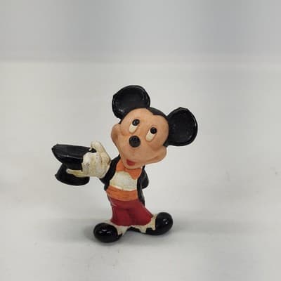 Vintage Disney Mickey Mouse PVC Toy Figure Wearing Tuxedo - Thumbnail 3