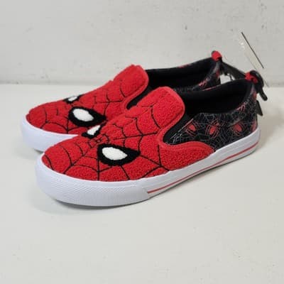 Spider-Man Slip-on Sneakers Youth Boy Shoes Marvel Size 4 NEW - Thumbnail 4