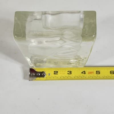 Clear Glass Rectangular Paperweight With 3D Santa Design - Thumbnail 6