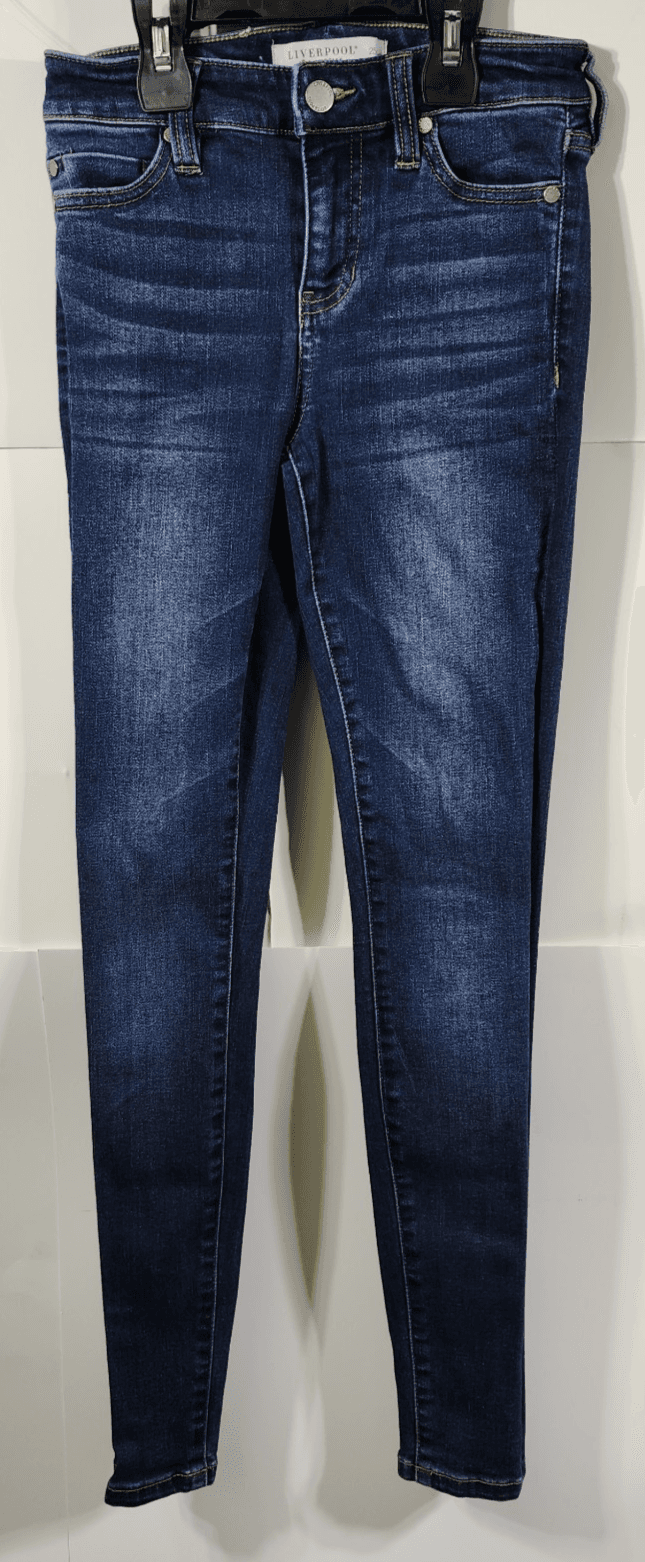 Liverpool Skinny Jeans Women’s Size 25 Blue Stretch Denim Pants