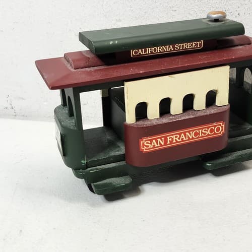 Vtg San Francisco Music Box Co. California Street Car Train Trolley - Thumbnail 7