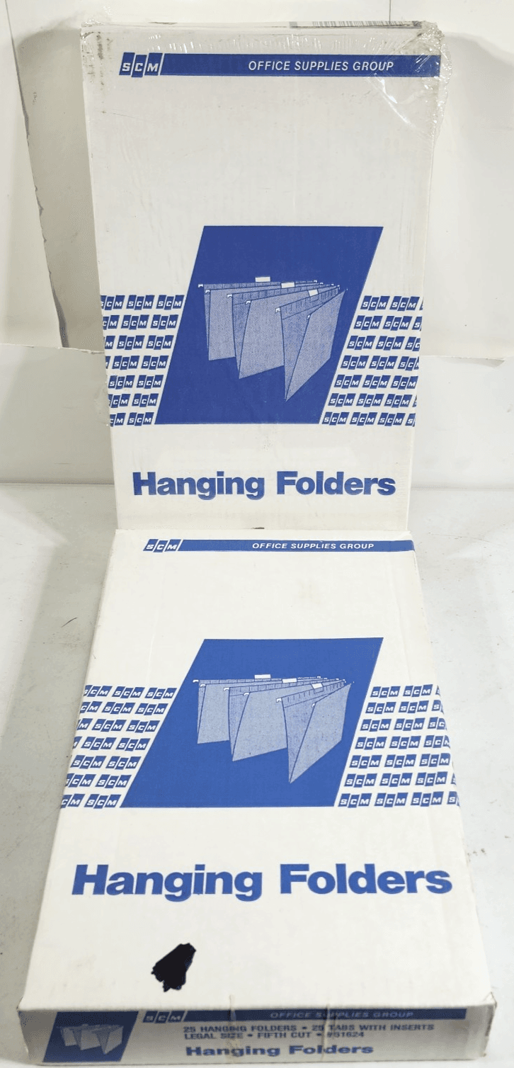 SCM Hanging File Folders Legal Size Standard Green 25/Box #51624