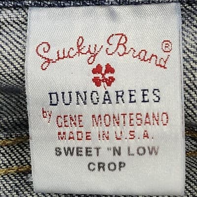 Vintage Lucky Jeans Women's 2/26 Sweet N Low Flare Boot Cut Blue Denim USA Made - Thumbnail 8