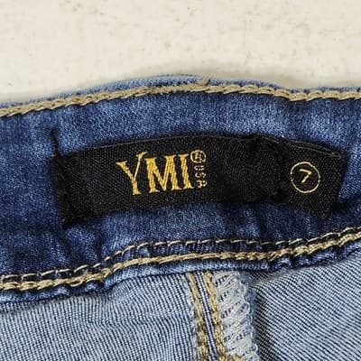 YMI Womens Jeans Size 7/28 Skinny Fit Blue Stretch Denim Pants - Thumbnail 7