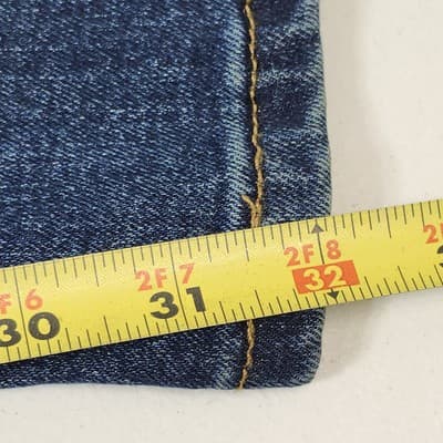 Wrangler Jeans Men's Size 42 X 32 Regular Straight Fit Blue Denim Pants - Thumbnail 3