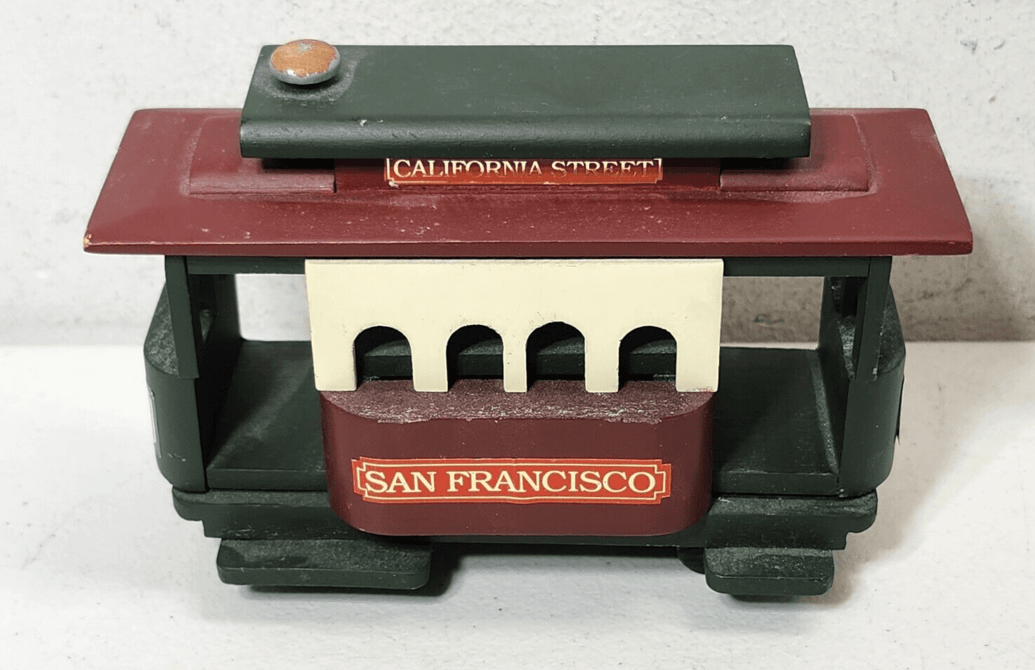 Vtg San Francisco Music Box Co. California Street Car Train Trolley - Thumbnail 3
