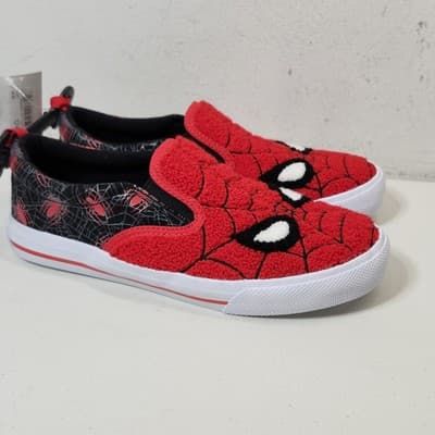 Spider-Man Slip-on Sneakers Youth Boy Shoes Marvel Size 4 NEW - Thumbnail 9