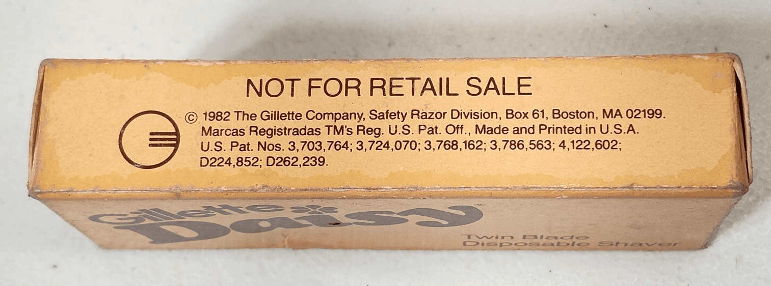 Vintage Daisy Razor by Gillette Twin Blade Disposable Shaver 1982 - Thumbnail 3