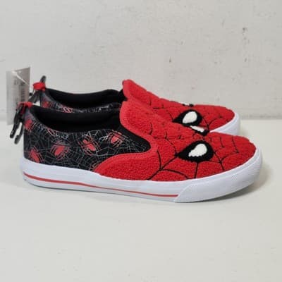 Spider-Man Slip-on Sneakers Youth Boy Shoes Marvel Size 4 NEW - Thumbnail 7