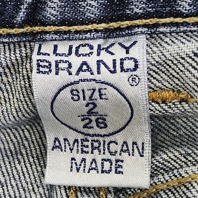 Vintage Lucky Jeans Women's 2/26 Sweet N Low Flare Boot Cut Blue Denim USA Made - Thumbnail 7