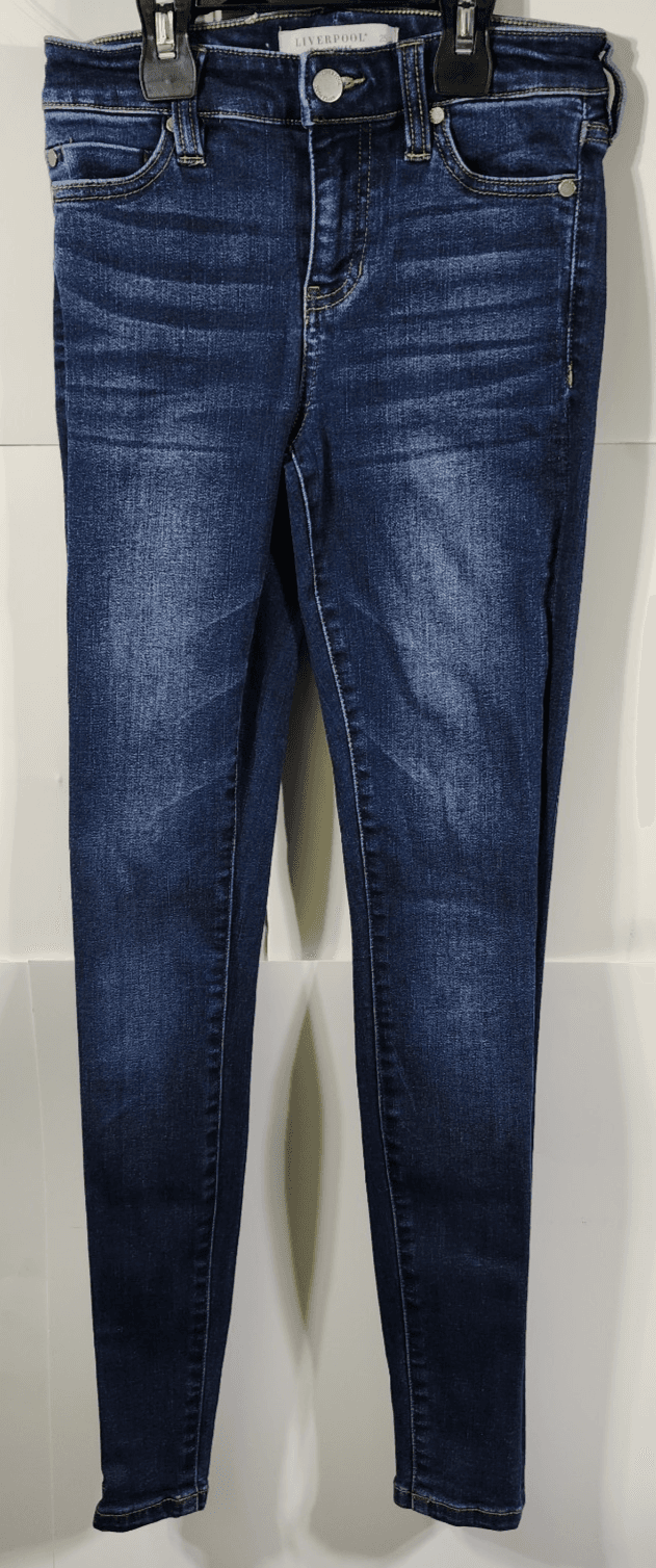 Liverpool Skinny Jeans Women’s Size 25 Blue Stretch Denim Pants - Thumbnail 5