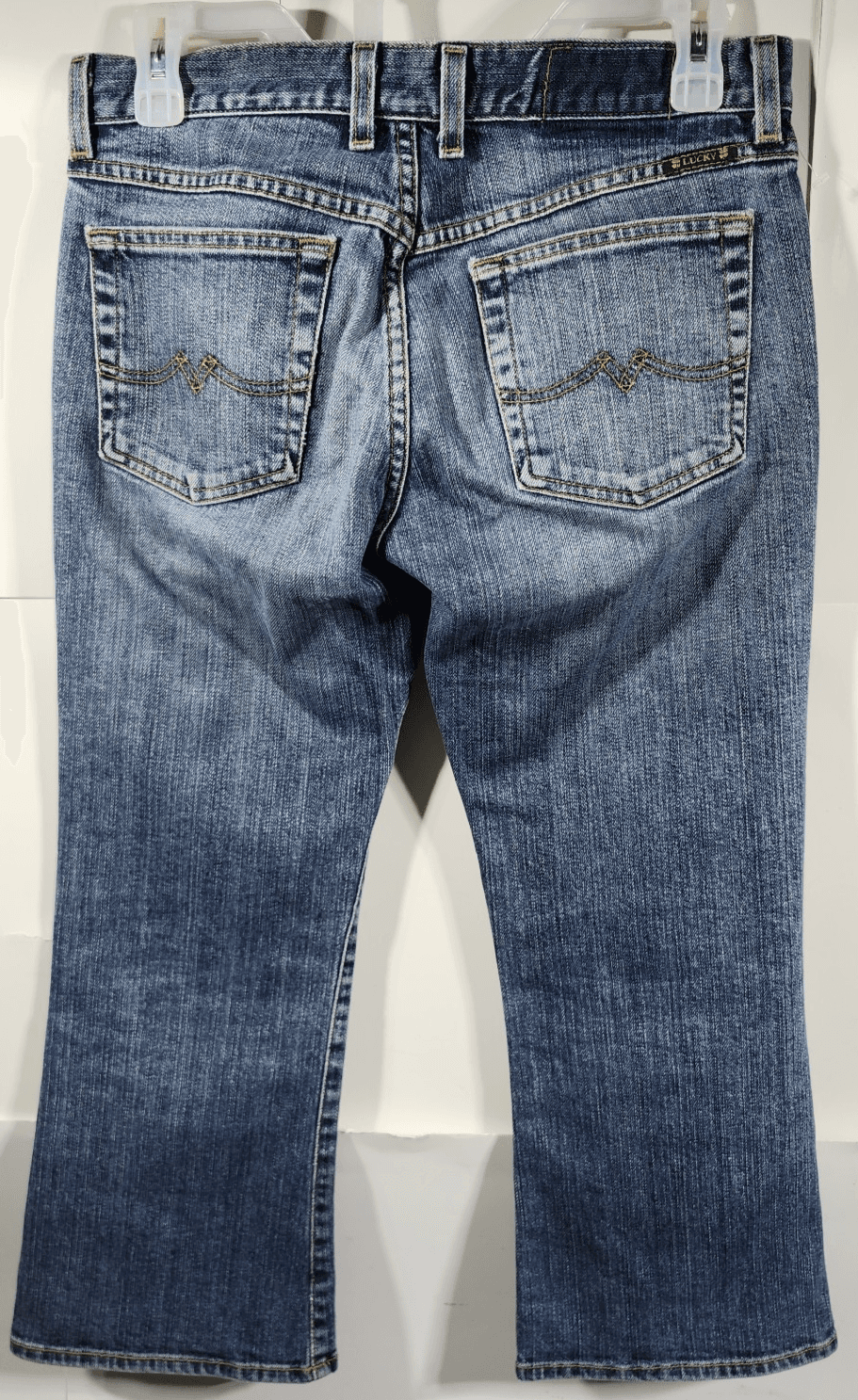 Vintage Lucky Jeans Women's 2/26 Sweet N Low Flare Boot Cut Blue Denim USA Made - Thumbnail 4