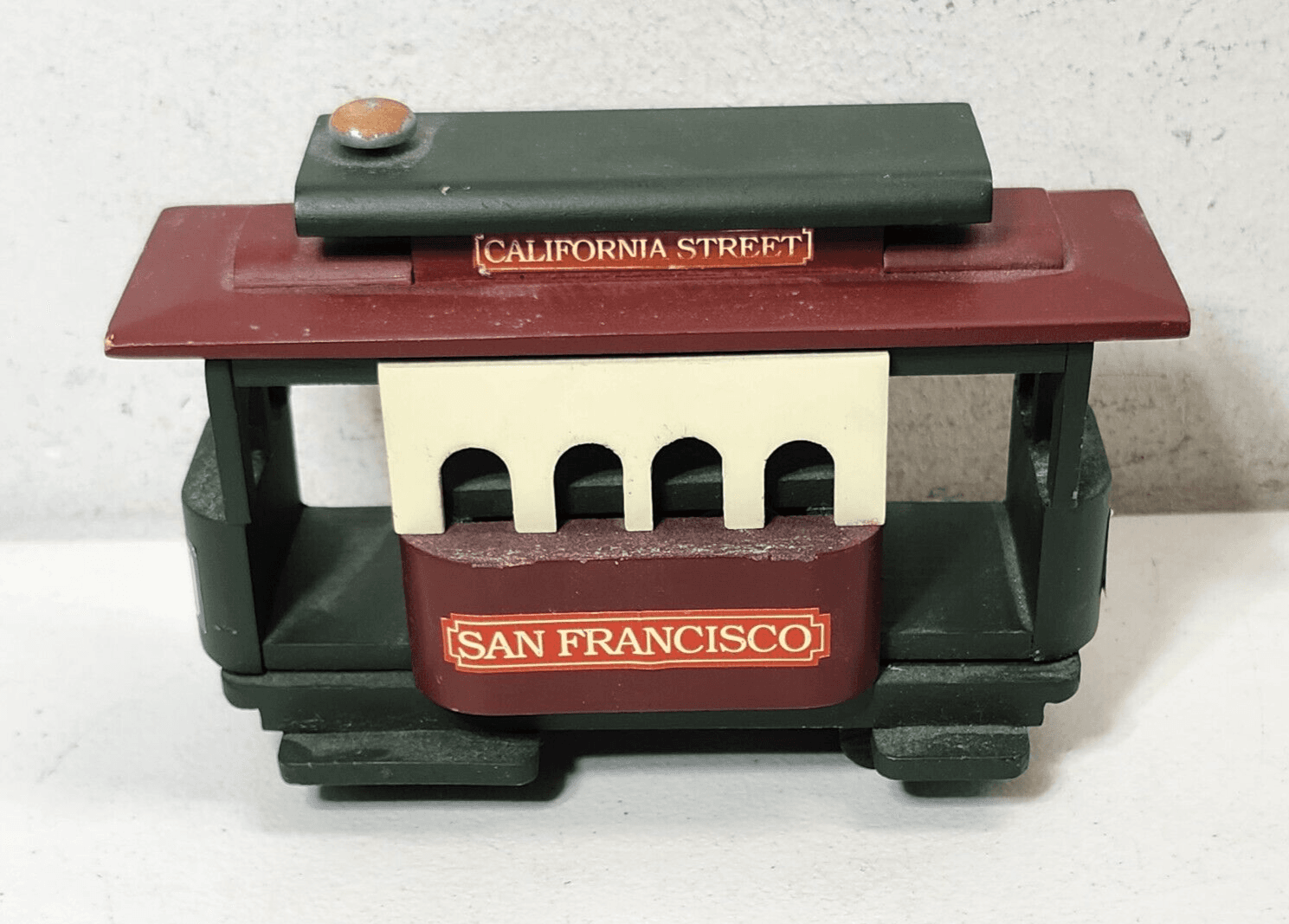 Vtg San Francisco Music Box Co. California Street Car Train Trolley - Thumbnail 2