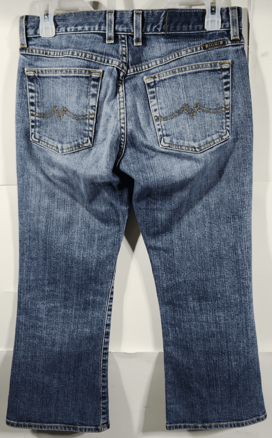 Vintage Lucky Jeans Women's 2/26 Sweet N Low Flare Boot Cut Blue Denim USA Made - Thumbnail 6