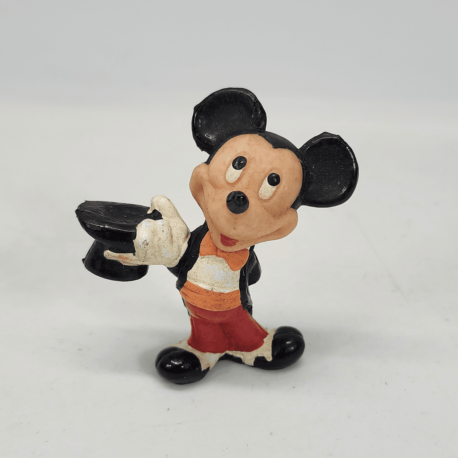 Vintage Disney Mickey Mouse PVC Toy Figure Wearing Tuxedo