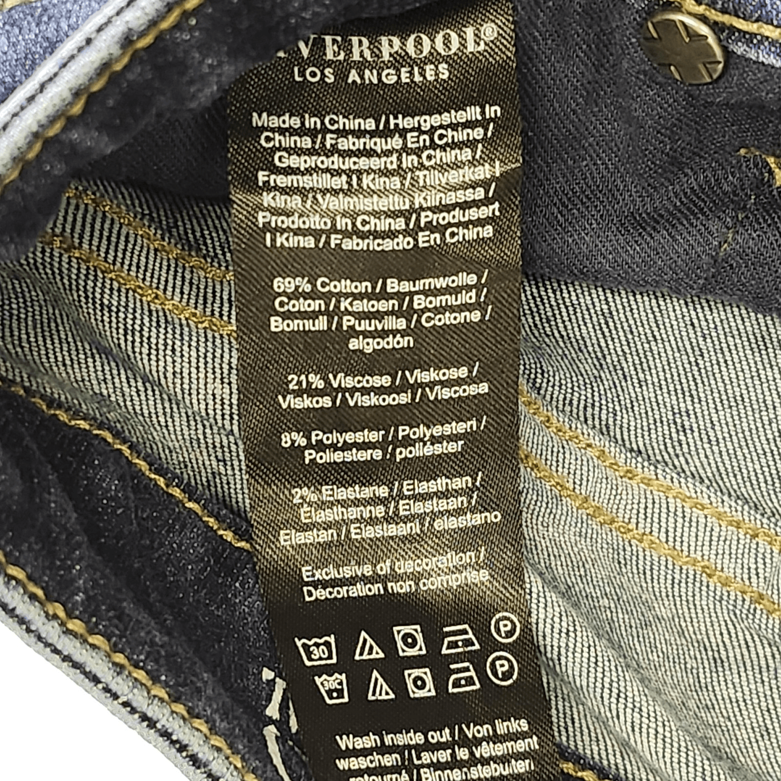 Liverpool Skinny Jeans Women’s Size 25 Blue Stretch Denim Pants - Thumbnail 9