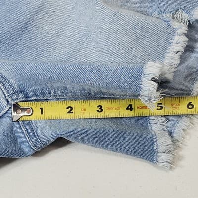 Time and Tru Women's Size 8-10 Medium Maternity Jean Shorts Blue Denim NEW - Thumbnail 3