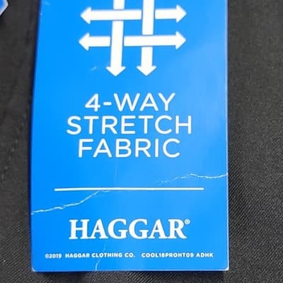 Haggar Men's Size 46 Cool 18 Golf Shorts Black Comfort Stretch Pockets NEW - Thumbnail 7