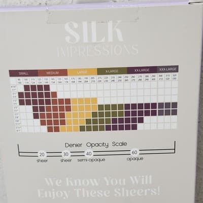 Silk Impressions Pantyhose 2 Pack Small Cocoa 15 Denier Ultra Fine Sheer - Thumbnail 5