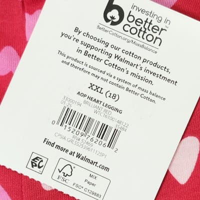 Heart Design Girls Size XXL Leggings Pants 18 NEW - Thumbnail 7