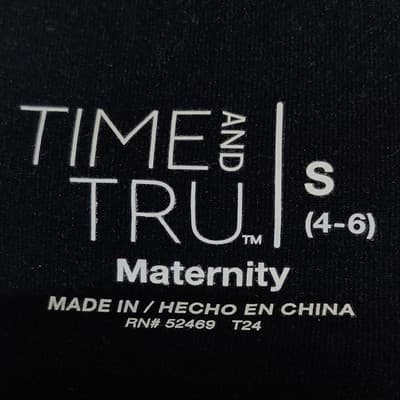 Time and Tru Women's Size Small 4-6 Maternity Jean Shorts Blue Denim NEW - Thumbnail 8
