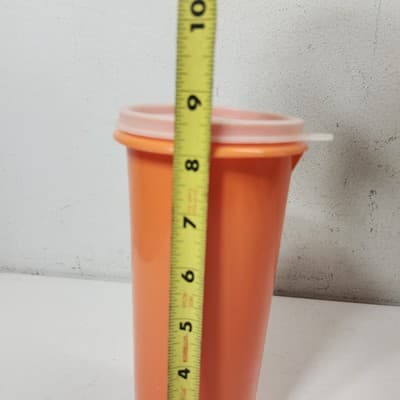 Tupperware 262-10 Orange Storage Container With Lid - Thumbnail 3