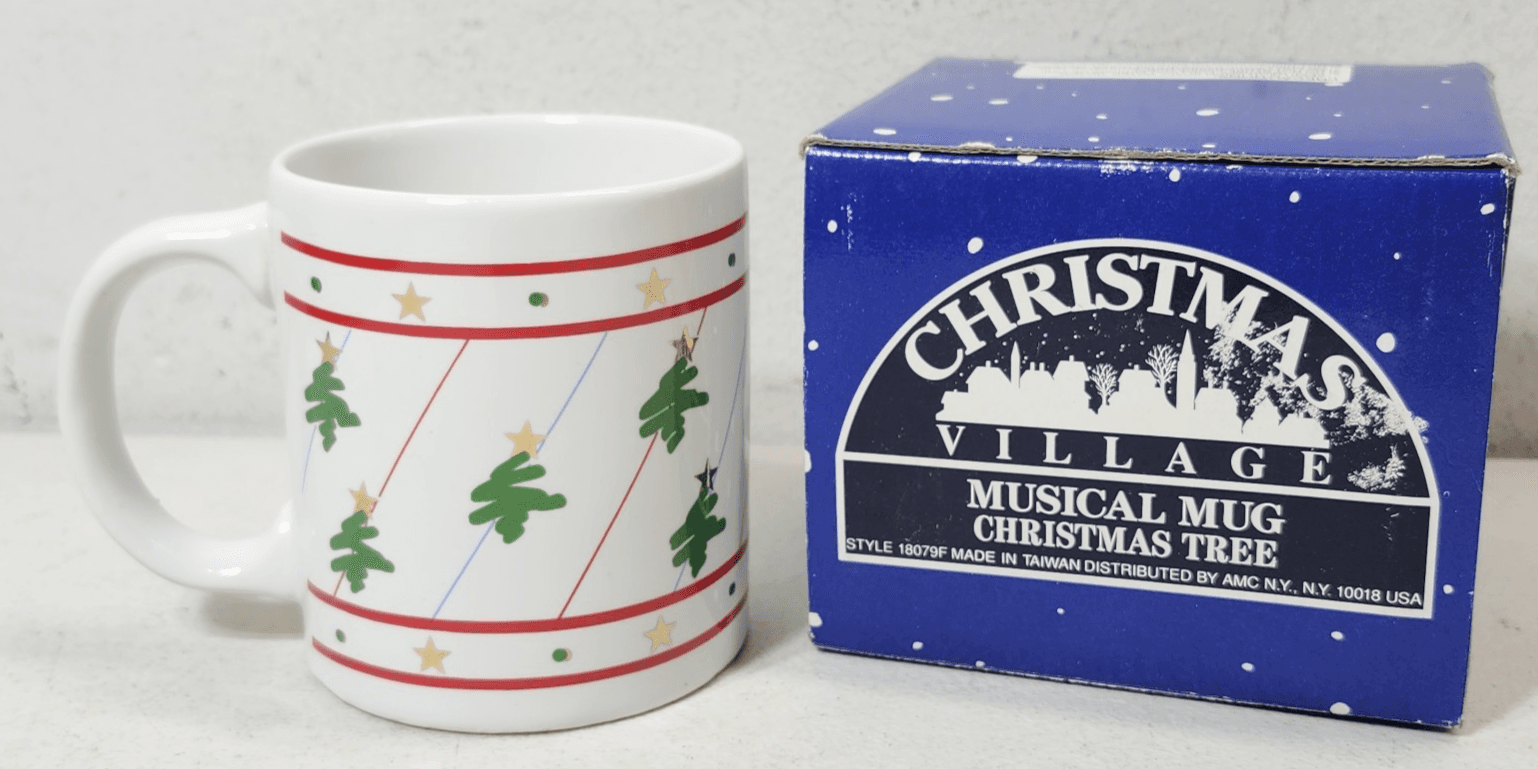 Christmas Village Holiday Musical Coffee Hot Cocoa Mug - Thumbnail 2
