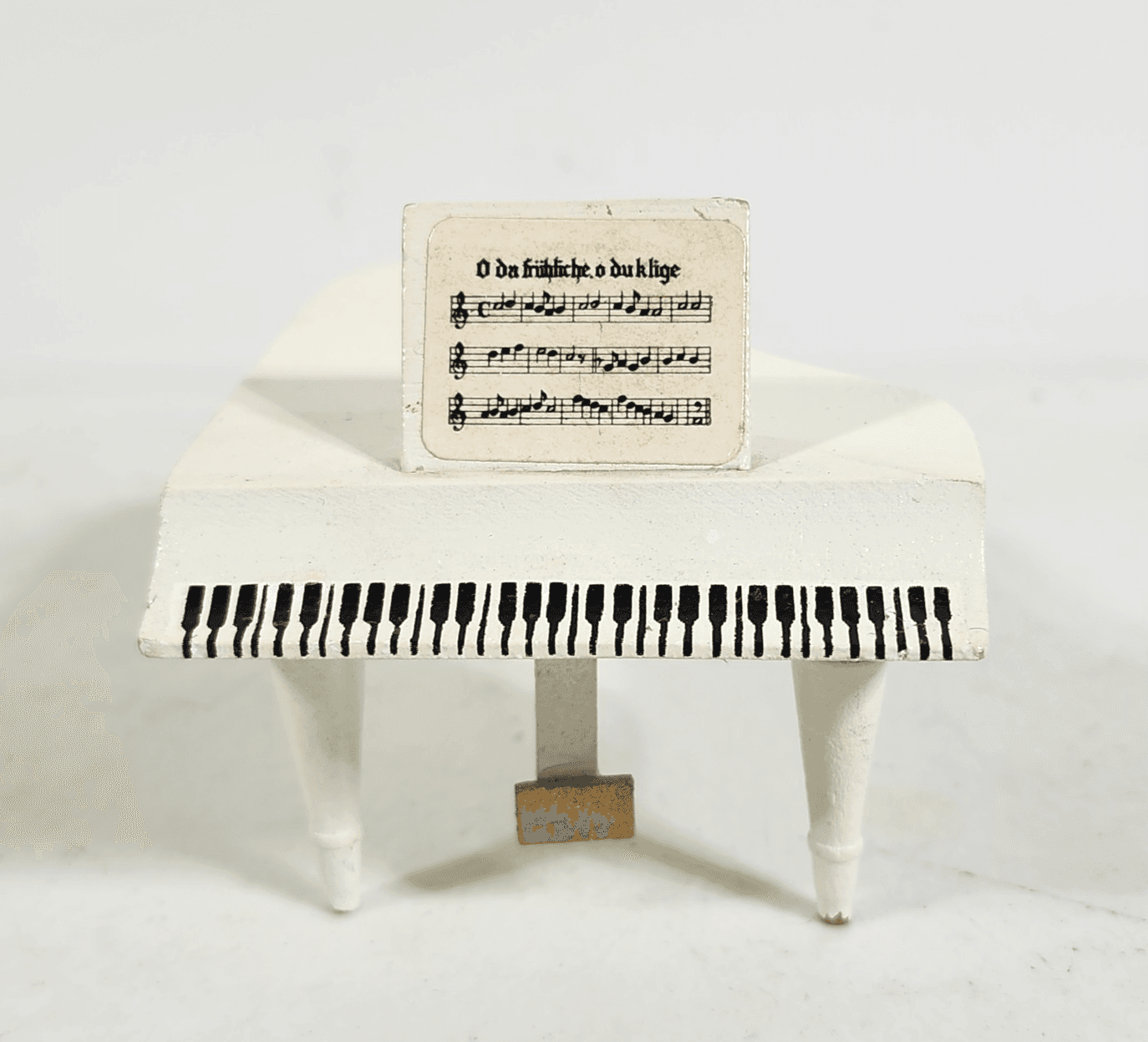 Doll House Grand Piano Miniature Music Accessory Lunby White