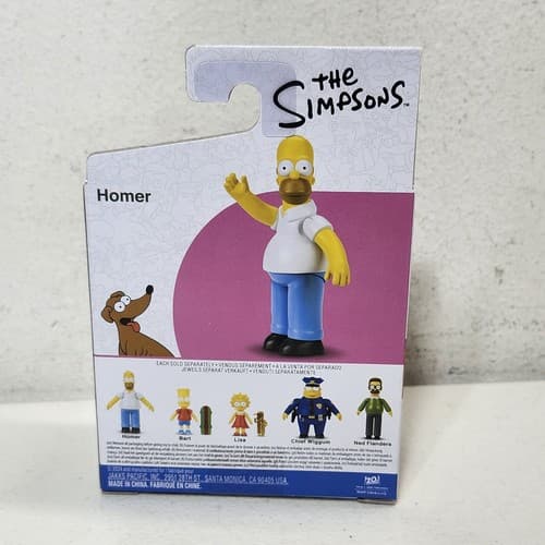 Jakks Pacific The Simpsons Homer Action Figure Kids Toy 2.5" NEW - Thumbnail 5