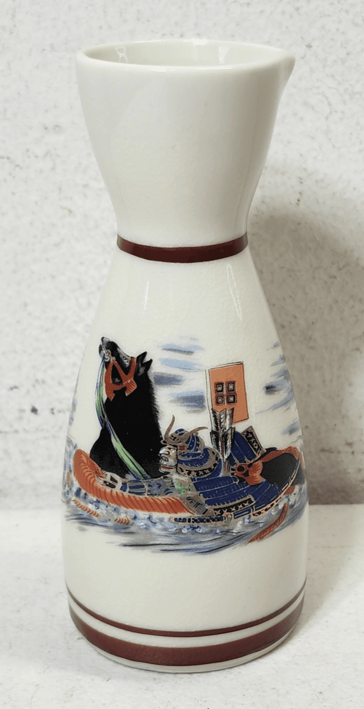 Sake Server Decorative Sakura Pattern 5” Porcelain Home Decor - Thumbnail 2