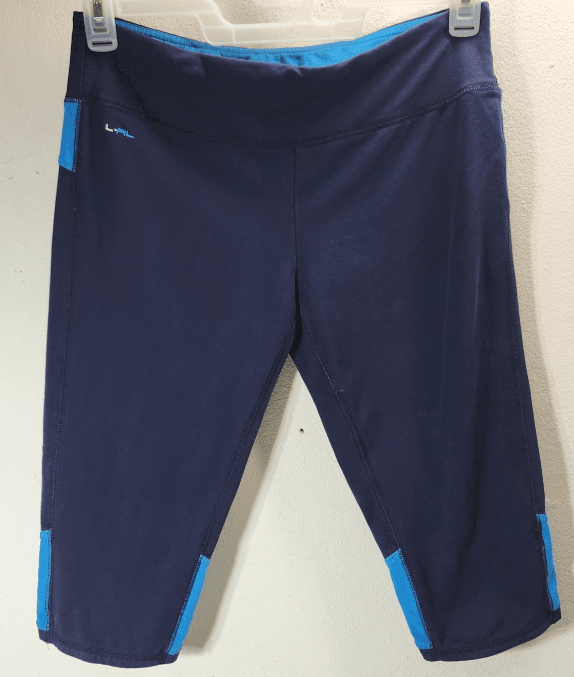 Ralph Lauren Women's M Active LRL Cropped Leggings Sport Gym Pants Bermuda - Thumbnail 5