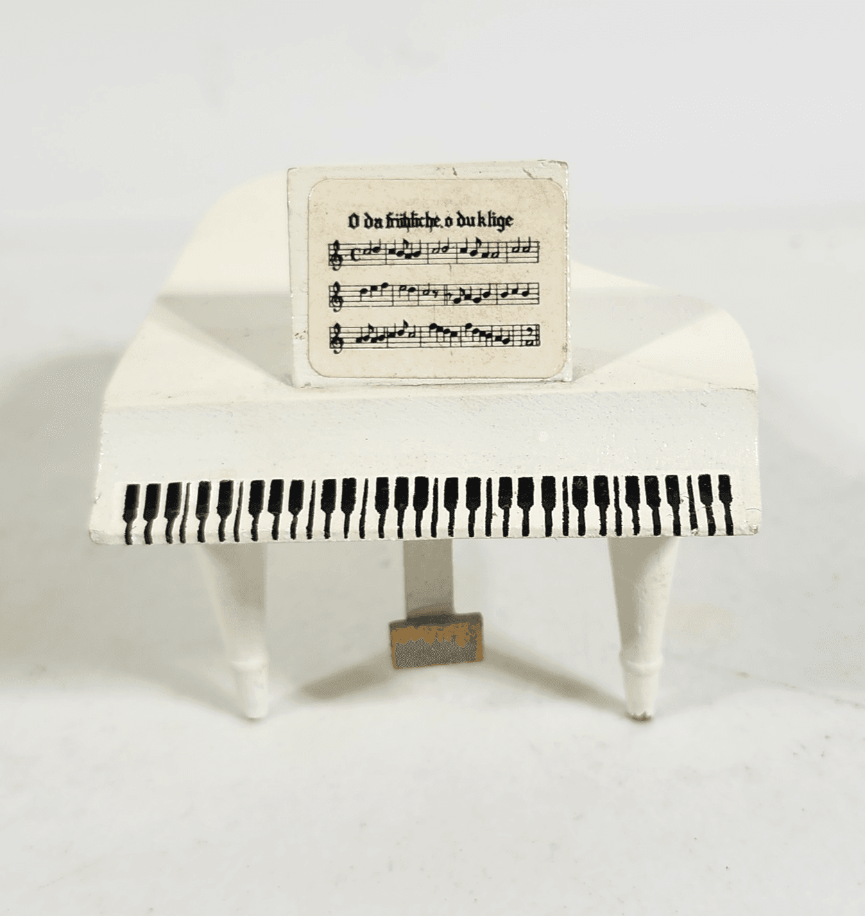 Doll House Grand Piano Miniature Music Accessory Lunby White - Thumbnail 2