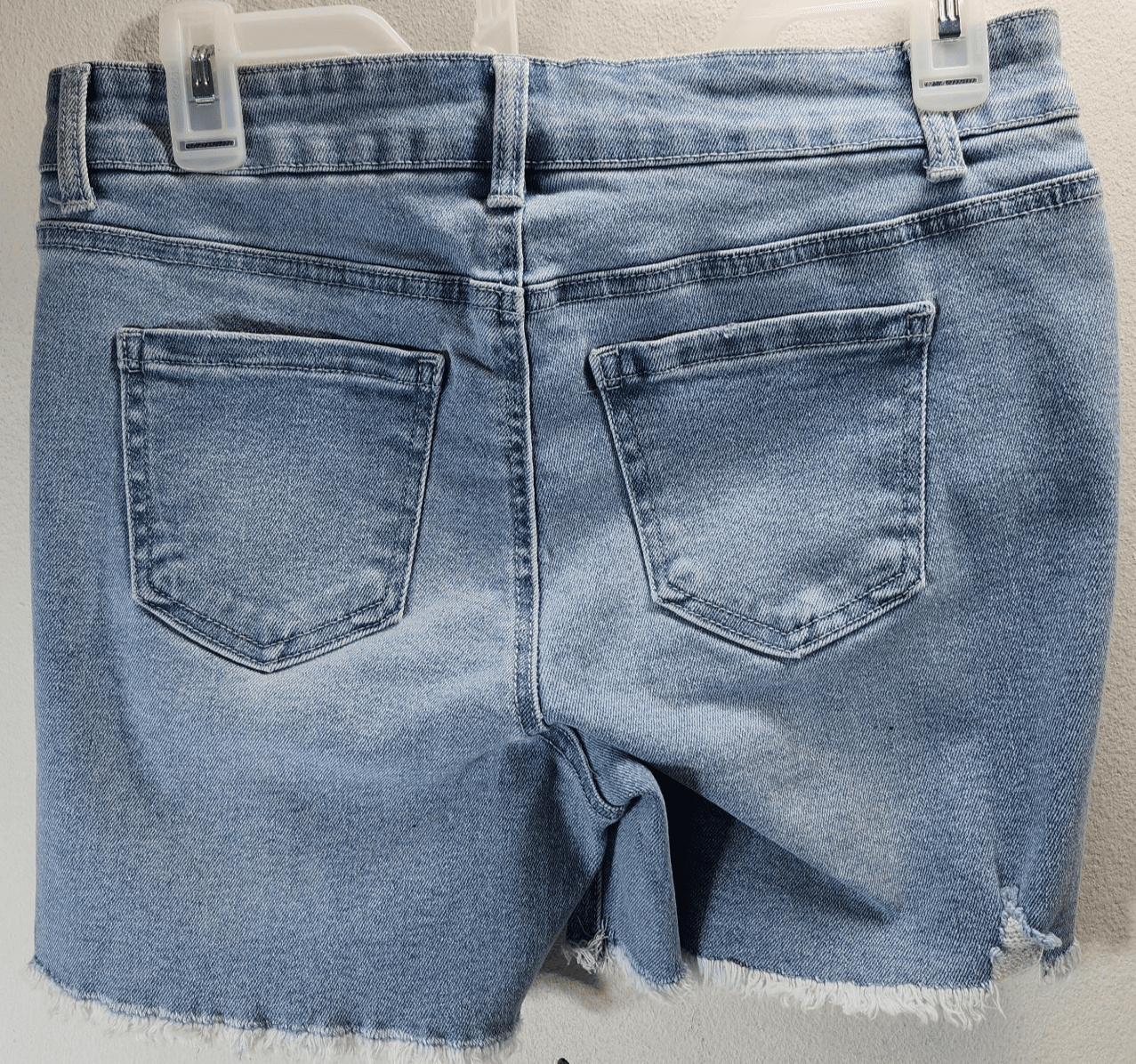 Time and Tru Women's Size Small 4-6 Maternity Jean Shorts Blue Denim NEW - Thumbnail 6