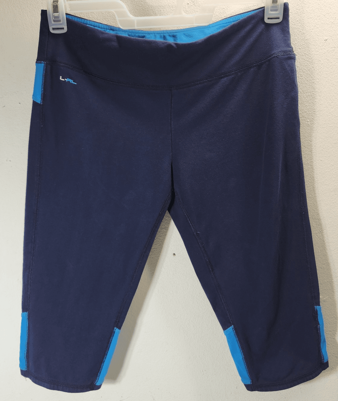 Ralph Lauren Women's M Active LRL Cropped Leggings Sport Gym Pants Bermuda