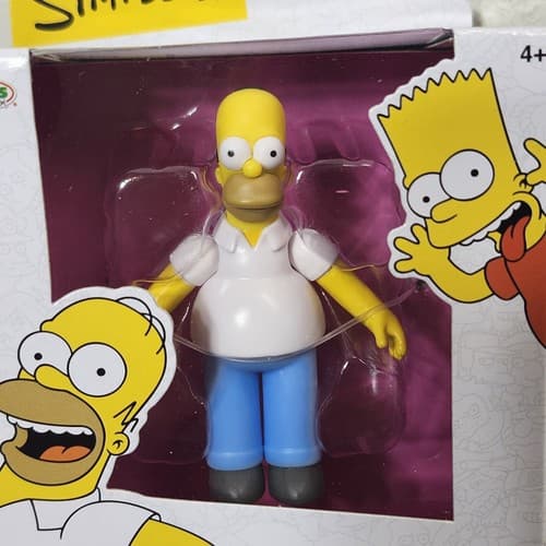 Jakks Pacific The Simpsons Homer Action Figure Kids Toy 2.5" NEW - Thumbnail 2