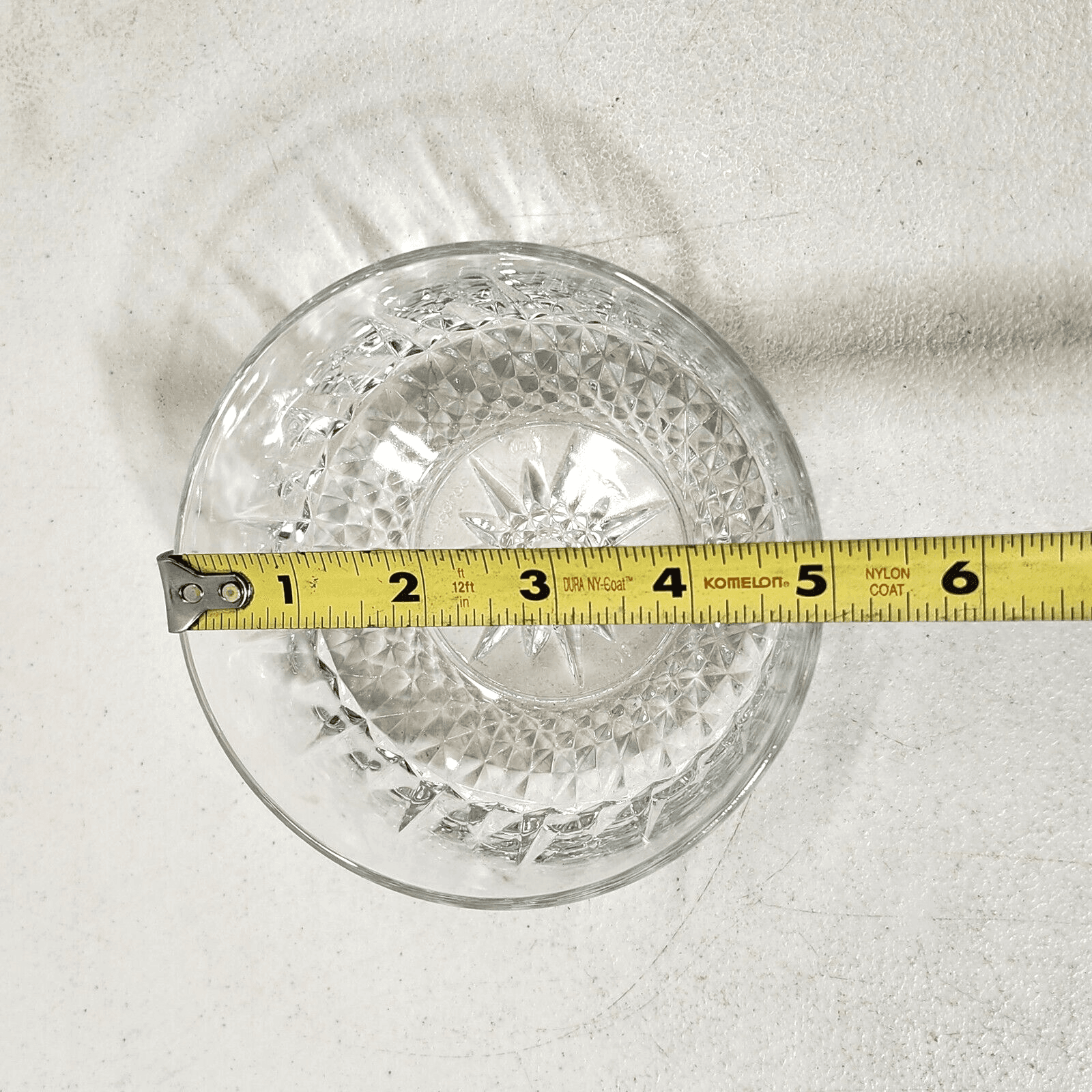 2 ARCOROC USA 16 oz Glass Bowls Starburst Bottom 5" Candy Trinket Home Decor - Thumbnail 4