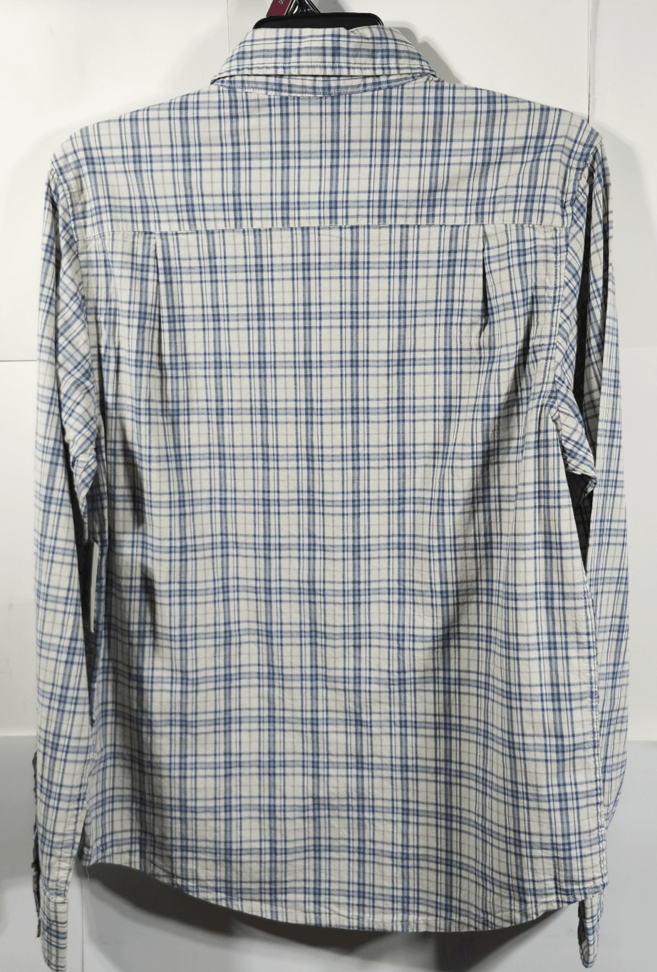 George Men's Small Button Up Shirt Long Sleeve Poplin Plaid NEW - Thumbnail 4